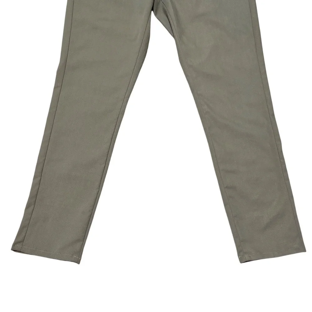 J. Hilburn Mens Olive Green Tech Stretch Twill 5-Pocket Tailored Pants‎ 32x27.5